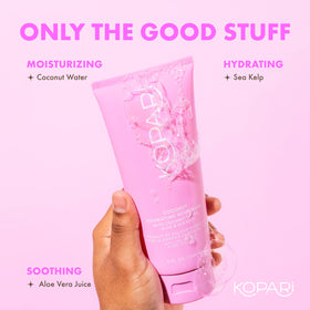 Kopari sea kelp and coconut water ingredients showing nourishing minerals