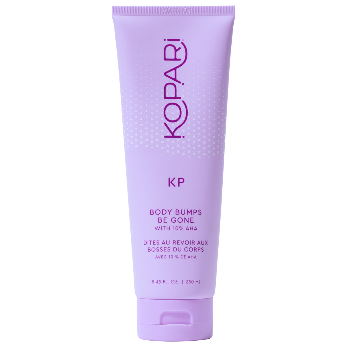 Kopari front tube showing product name and clear benefit
