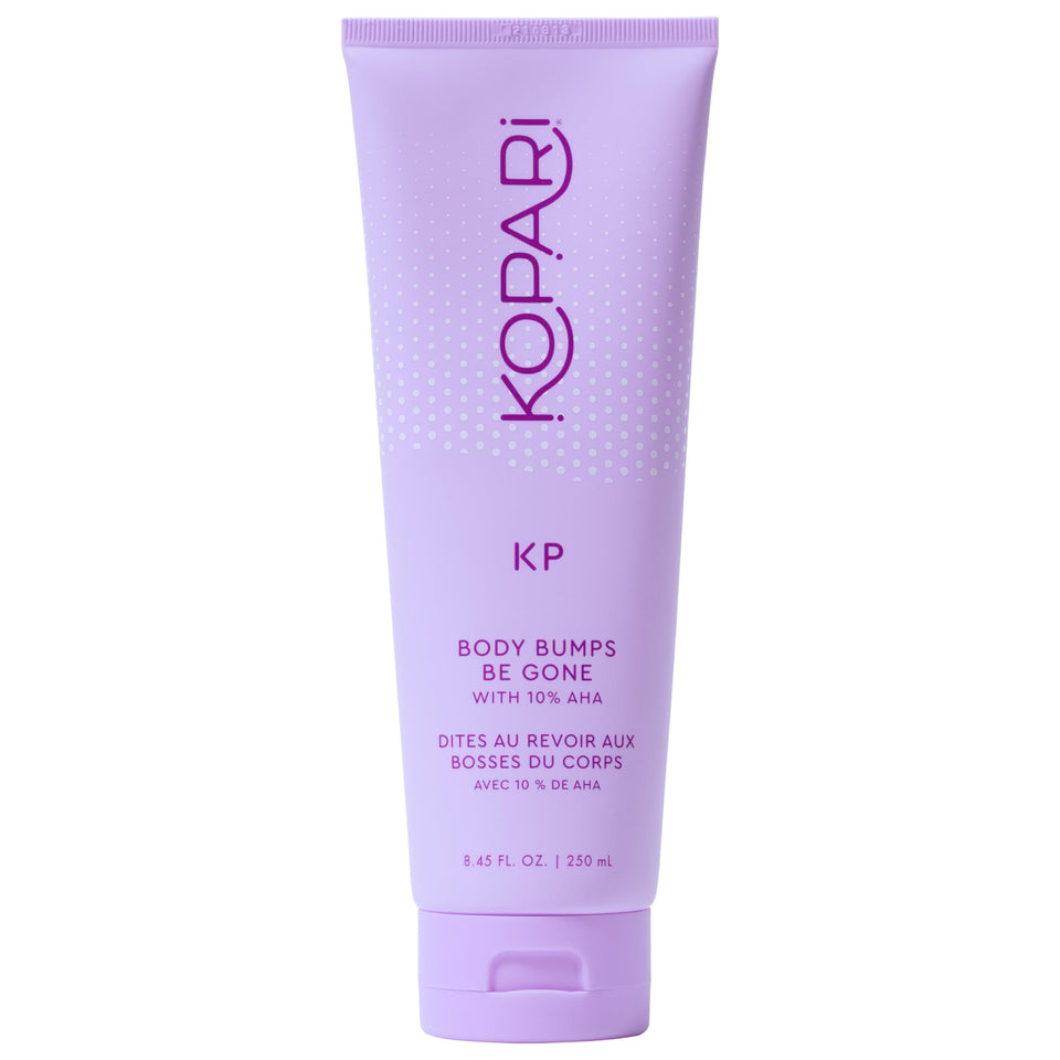 Kopari front tube showing product name and clear benefit
