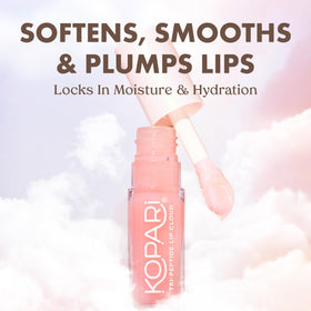 Kopari Lip Cloud texture close-up highlighting smooth, lightweight gel
