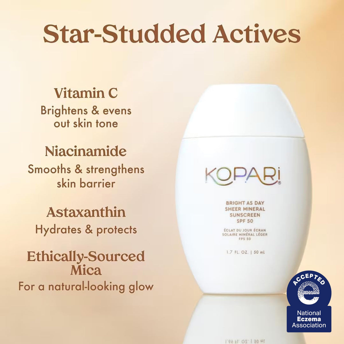 Kopari product held in hand showing size and portable convenience