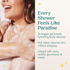 Kopari pump dispensing gel highlighting easy use and controlled application benefit
