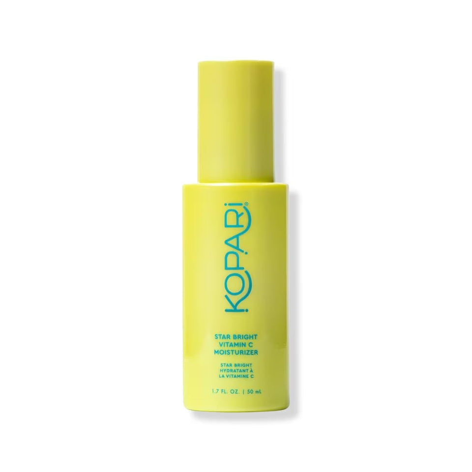Kopari front packaging showing jar and brightening cream, highlights product clarity
