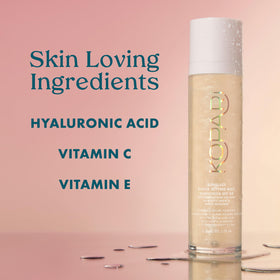 Graphic of hyaluronic acid and polyglutamic acid to show intense hydration