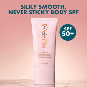 Kopari Sunglaze pump dispensing gel-cream texture for quick absorption