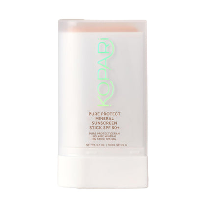 Kopari sunscreen stick front packaging showing compact design and SPF 50+ protection