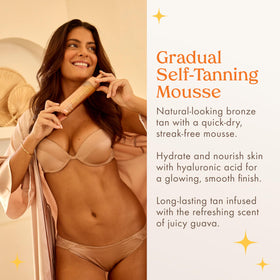 Kopari mousse texture close-up highlighting lightweight, blendable formula