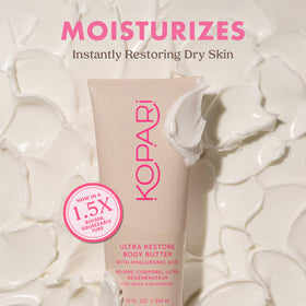 Kopari whipped texture closeup demonstrating lightweight spreadability and quick absorption