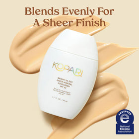 Kopari tube cap and dispense illustrating easy application and mess-free use