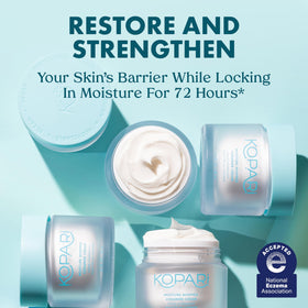 Kopari whipped cream texture close-up showing lightweight hydration