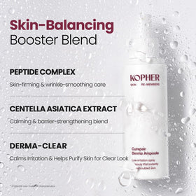 Kopher bottle with clinic collaboration badge highlighting clinical design