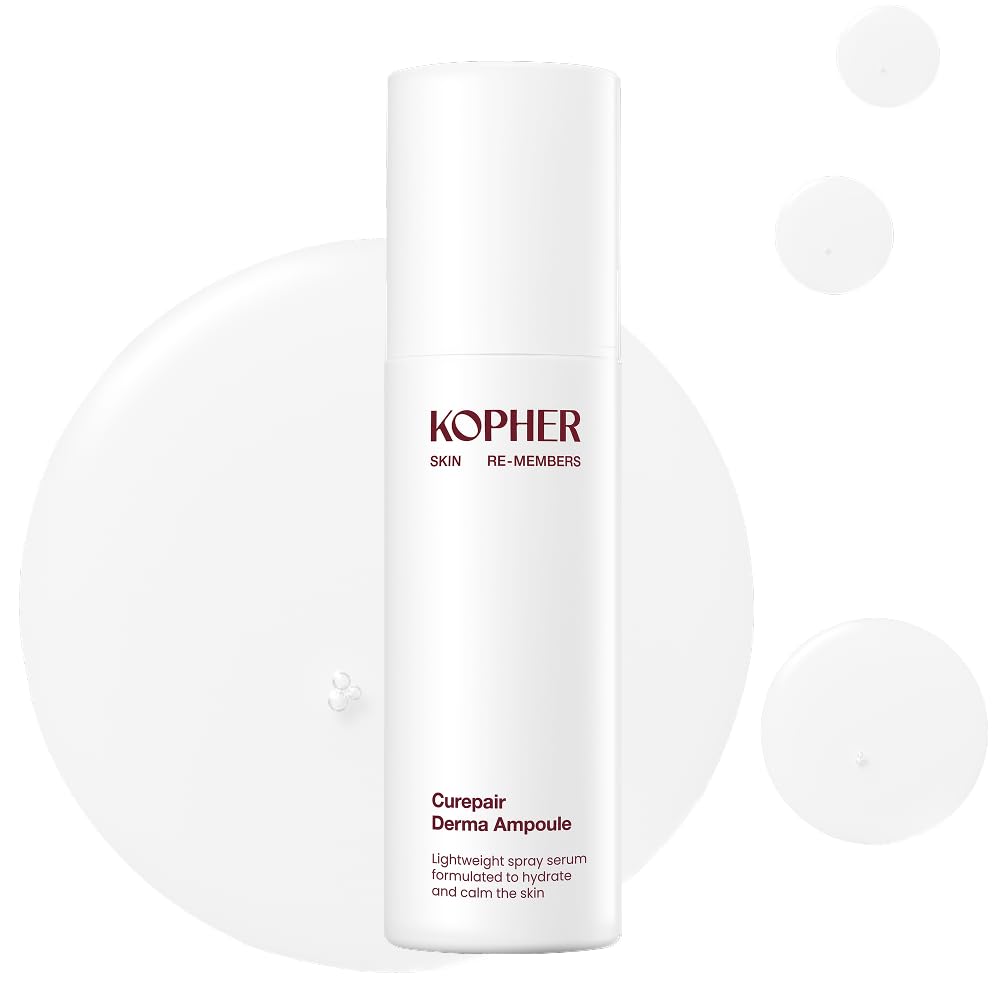 Kopher front packaging showing derma mist benefits and size