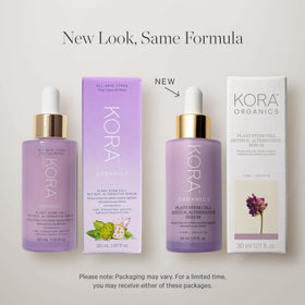 KORA Organics boxed set with bottle displaying retail-ready packaging