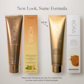 KORA Organics recyclable packaging detail emphasizing sustainable packaging benefit