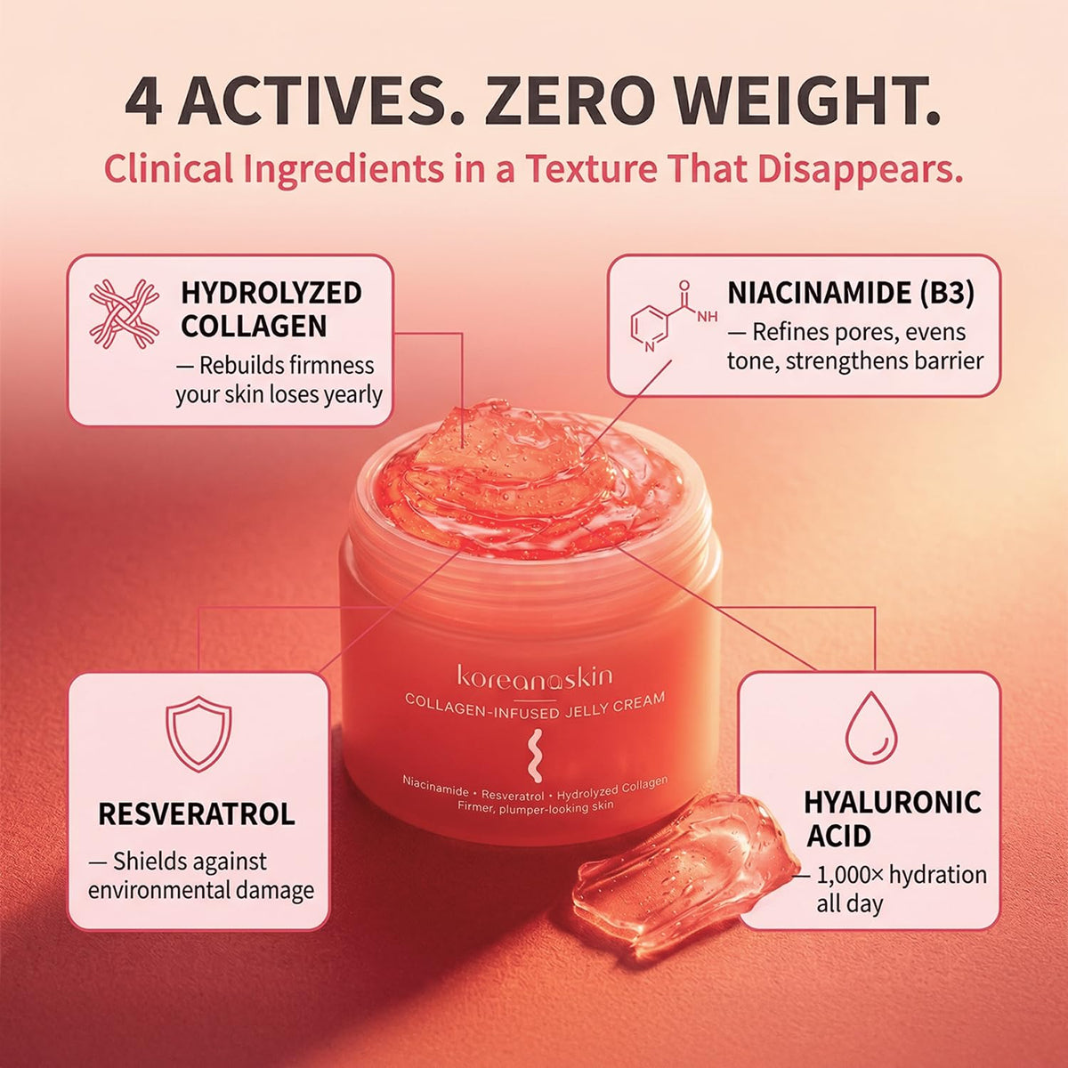 Koreana Skin cream being dispensed to hand for easy application benefit