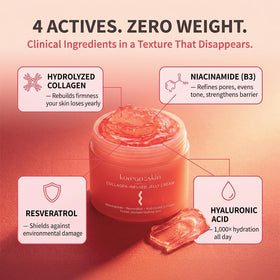 Koreana Skin cream being dispensed to hand for easy application benefit
