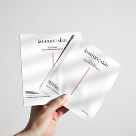 Koreana Skin mask in bathroom spa setting suggesting at-home relaxation