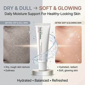 Koriderm Time Reverse Cream open jar showing cream consistency and ready-to-use convenience
