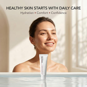 Koriderm Time Reverse Cream layered under makeup compact showing compatible, non-greasy finish