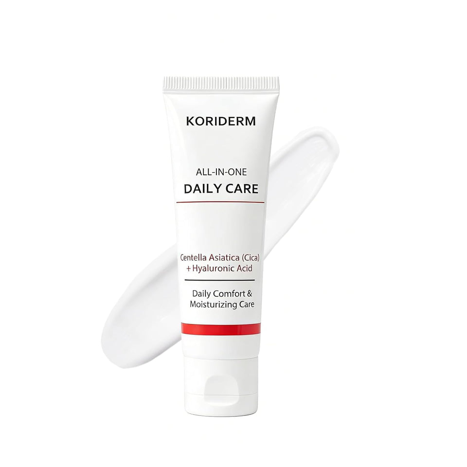 Koriderm front packaging showing jar and brand for clear product ID and reassurance