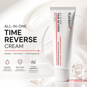 KORIDERM jar staged on bathroom shelf with towel showing routine-ready simplicity benefit