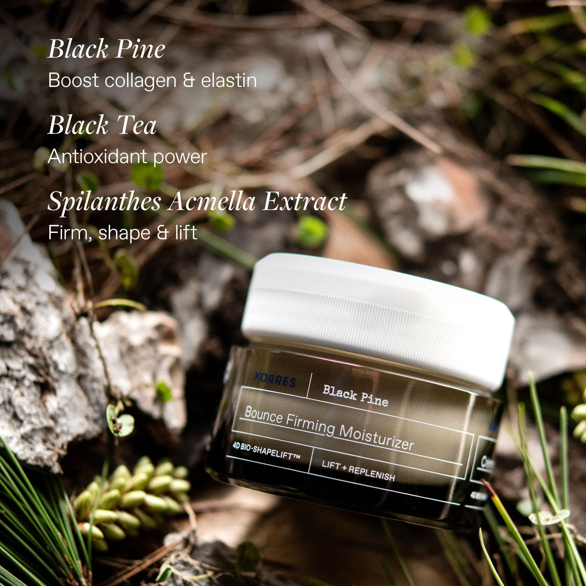 KORRES open jar top-down view revealing creamy formula and absorbency