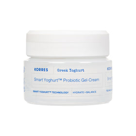 KORRES front packaging showing jar and clean design benefit clarity