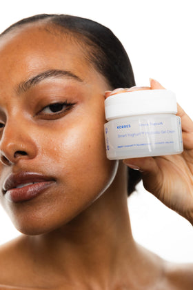KORRES gel-cream under foundation illustrating smooth makeup base