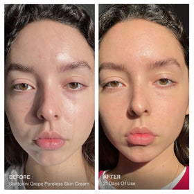 KORRES open jar showing lightweight gel texture for smooth pore-blurring hydration