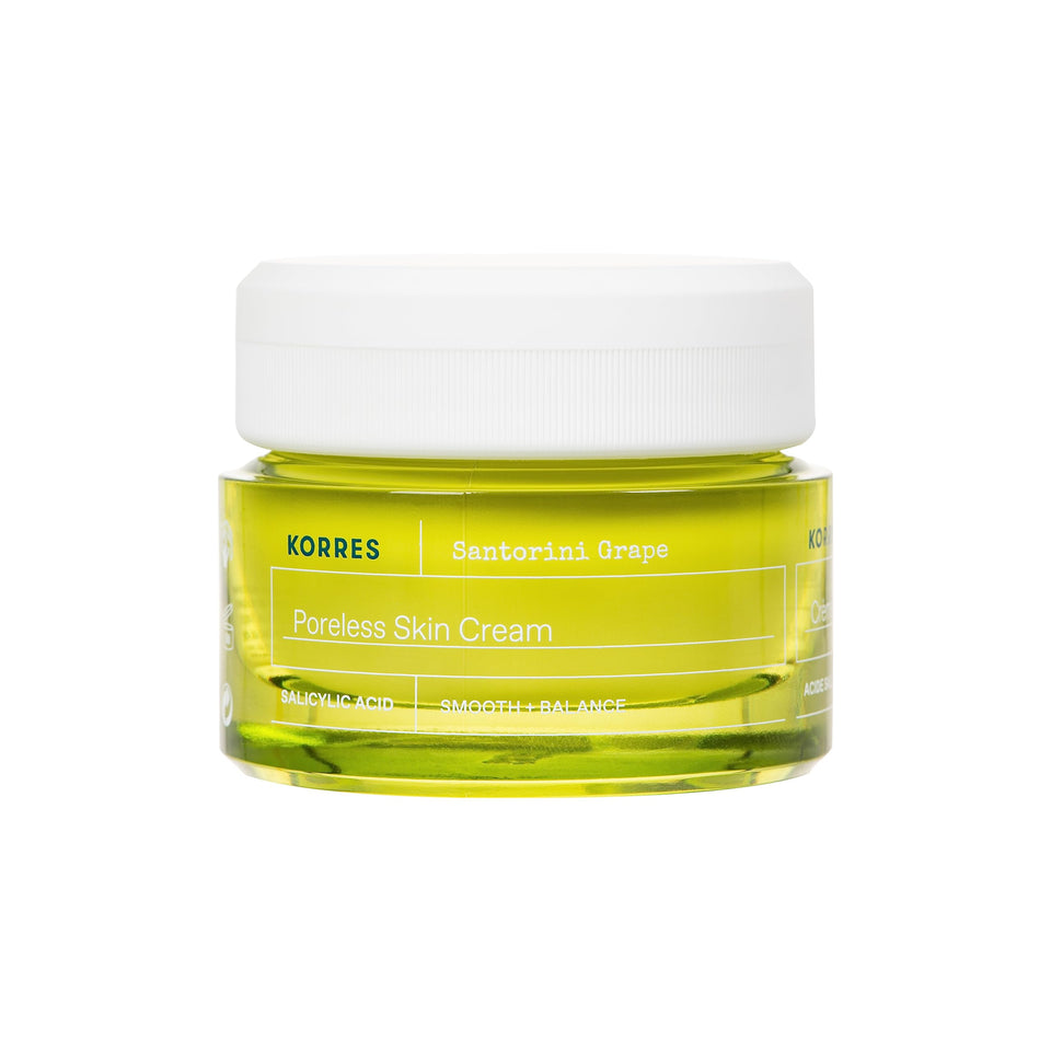 KORRES front packaging showing jar and product name for clear identity and benefit