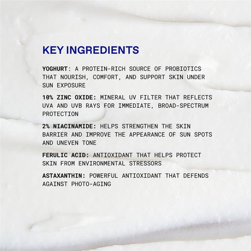 KORRES dispensing sunscreen on hand illustrating smooth spreadability and fast absorption