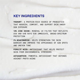 KORRES dispensing sunscreen on hand illustrating smooth spreadability and fast absorption