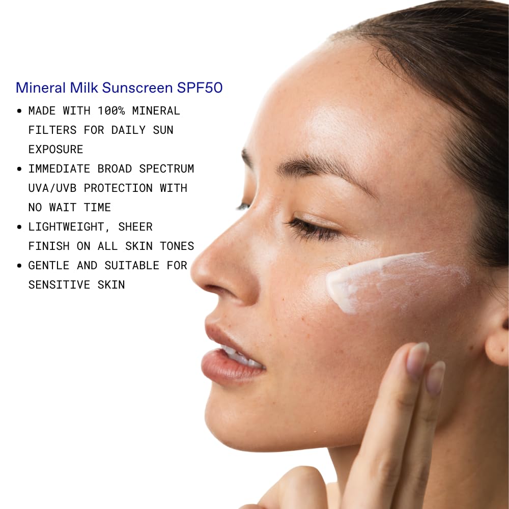 KORRES close-up of fluid milk texture demonstrating lightweight hydration and easy absorption