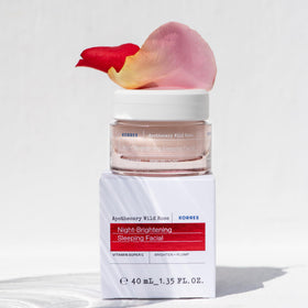 KORRES label close-up showing ingredients and clean formulation benefits
