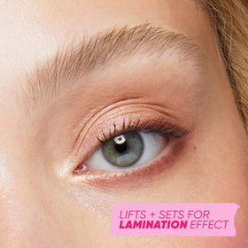 Kosas Air Brow before and after brows demonstrating fuller natural-looking arches