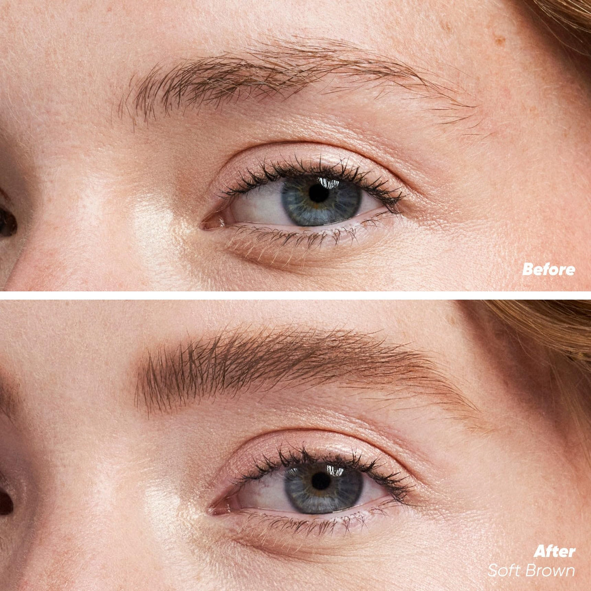 Kosas Air Brow spoolie applicator detail for precise, touchable brow definition