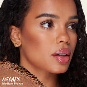 Kosas close-up of baked bronzer surface highlighting smooth, blendable texture