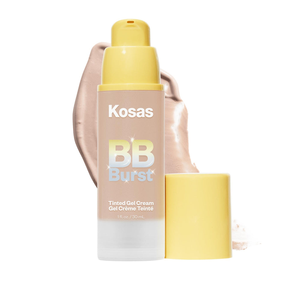Kosas BB Burst front packaging showing label and compact design for portability
