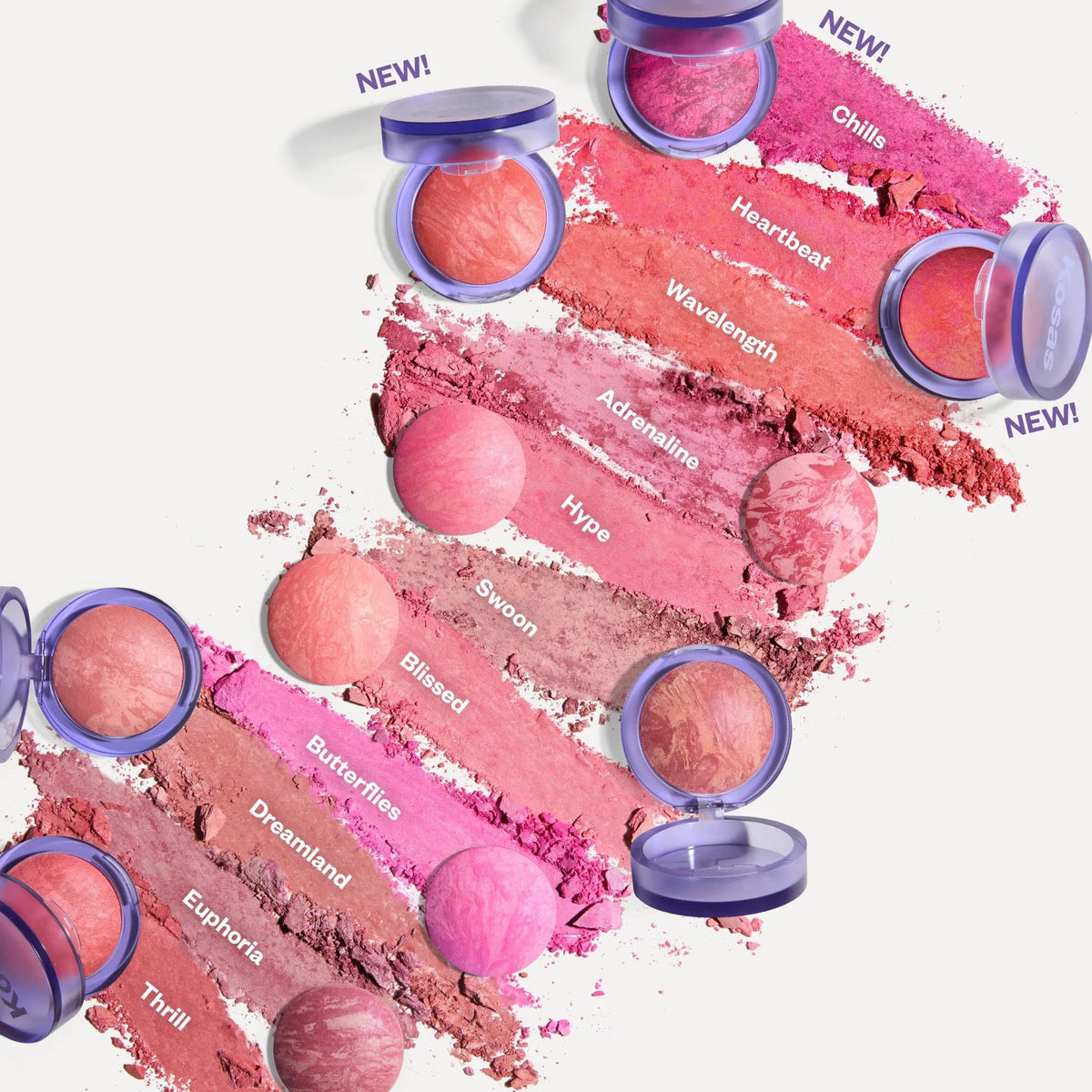 Kosas applying blush with brush on cheek demonstrating blendability benefit: smooth coverage