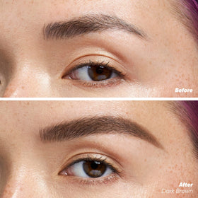 Kosas close-up of micro-triangle tip demonstrating precise hair-like strokes