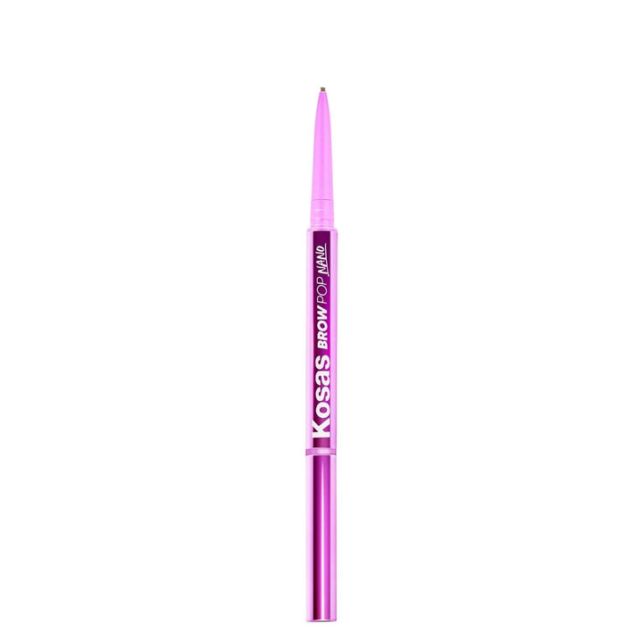 Kosas front packaging showing Taupe shade and compact pencil benefit