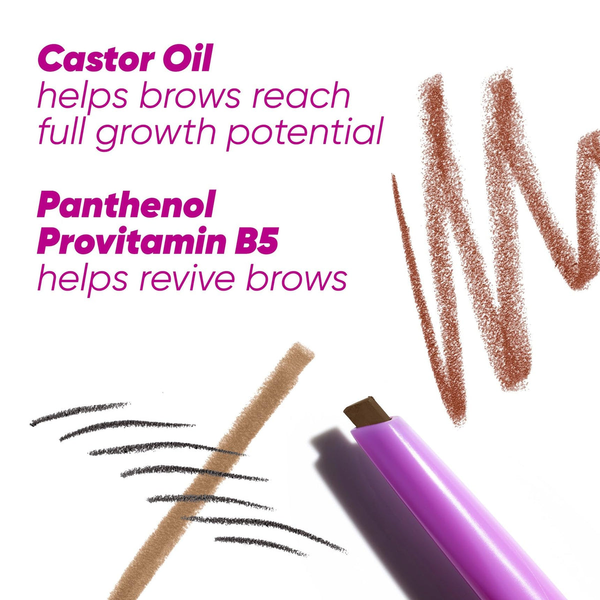 Kosas Brow Pop retail packaging flatlay highlighting clean branding