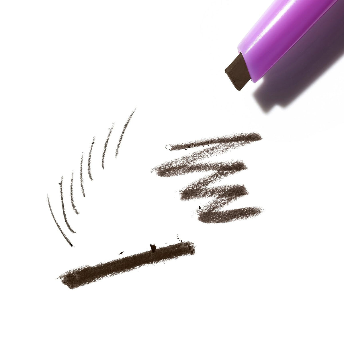 Kosas spoolie detail showing brush for blending and soft feathered finish