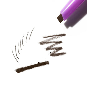 Kosas spoolie detail showing brush for blending and soft feathered finish