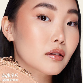 Kosas close-up of baked bronzer texture highlighting smooth blendability