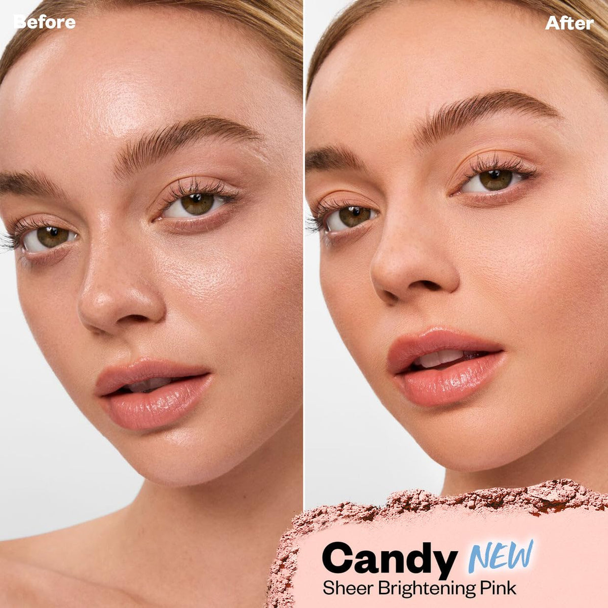 Kosas open pan revealing fine baked powder texture for seamless blending
