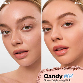 Kosas open pan revealing fine baked powder texture for seamless blending