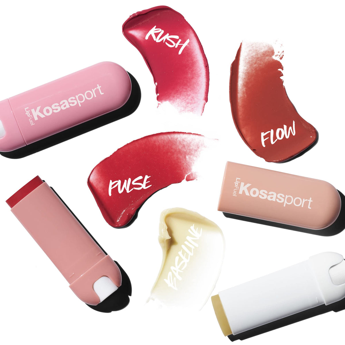 Kosas Lipfuel in a pocket next to keys showing compact size and on-the-go convenience