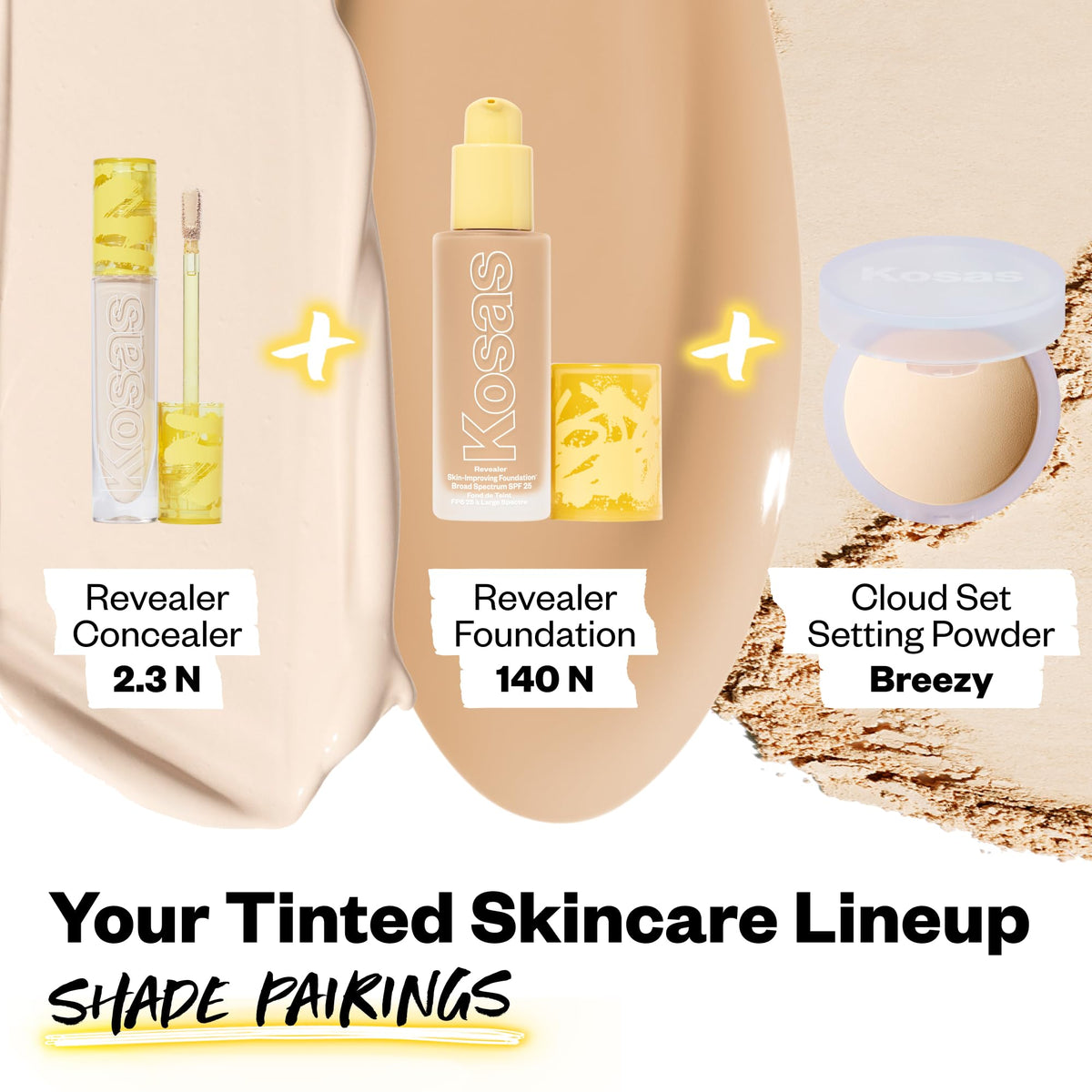 Kosas Revealer concealer ingredient callout with hyaluronic acid hydration