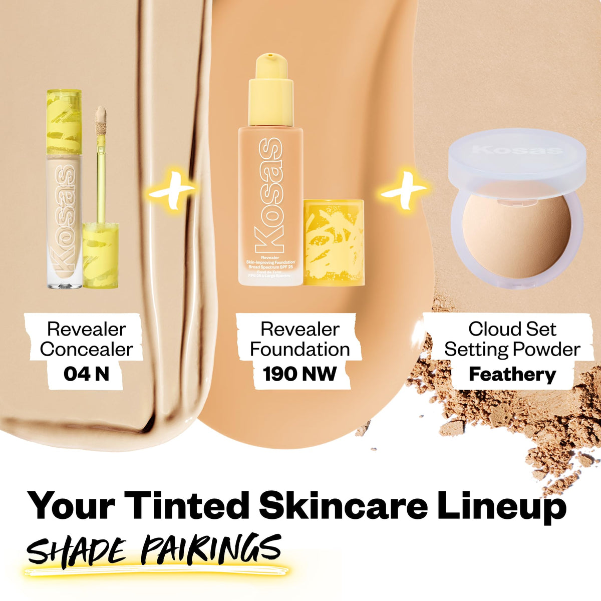 Kosas ingredient label highlighting hyaluronic acid and skincare benefits